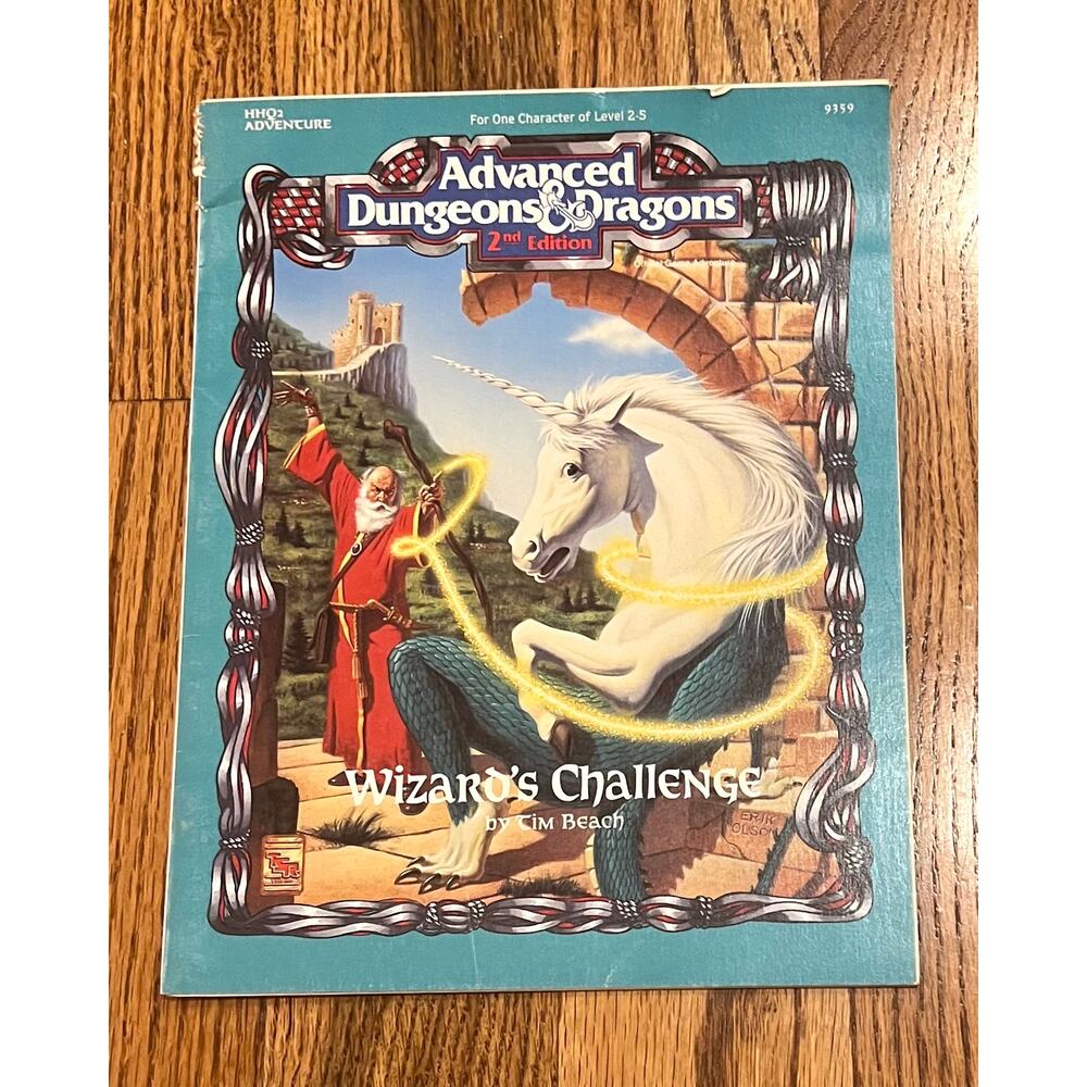 Advanced Dungeons & Dragons ADAD 2nd Edition #9359 Wizard's Challenge 1992 TSR